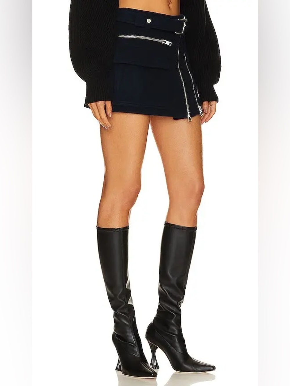 A.L.C Christian Skirt in Navy - Picture 3 of 12